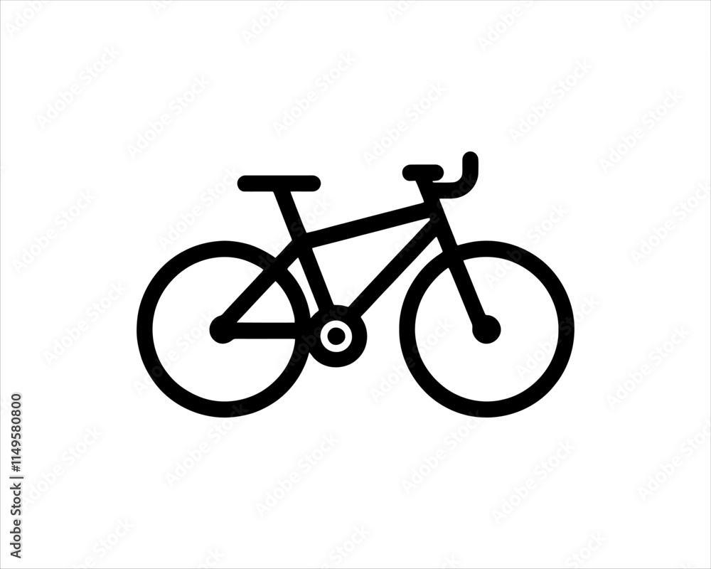 Bicycle logo design icon symbol vector illustration. Bicycle logo design icon symbol vector illustration.