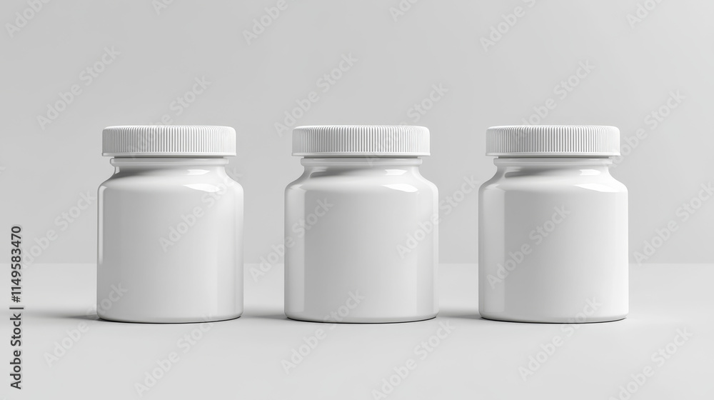 White plastic pill bottle mockup. Realistic 3d vector illustration set of vitamin or supplement jar template. Closed package container for medicine with cap. Pharmacy cylinder packaging canister. White plastic pill bottle mockup. Realistic 3d vector illustration set of vitamin or supplement jar template. Closed package container for medicine with cap. Pharmacy cylinder packaging canister.