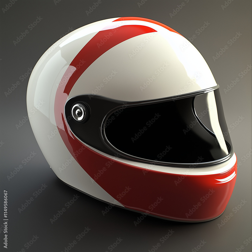 Aerodynamic Efficiency: Racing Helmet with a Streamlined Shape Aerodynamic Efficiency: Racing Helmet with a Streamlined Shape