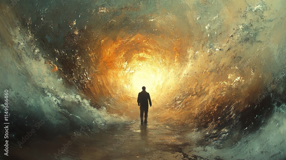 A Solitary Figure's Journey Towards Enlightenment A Solitary Figure's Journey Towards Enlightenment