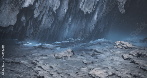 cave in the winter