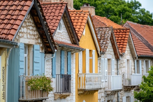 Rimetea is a small village located in Transylvania, Romania. It is situated in the Apuseni Mountains and is known for its picturesque setting and well preserved Hungarian architectural style photo