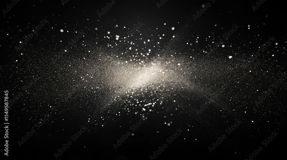 Obraz premium Dust Particles in Spotlight Beam – Atmospheric Texture Effect