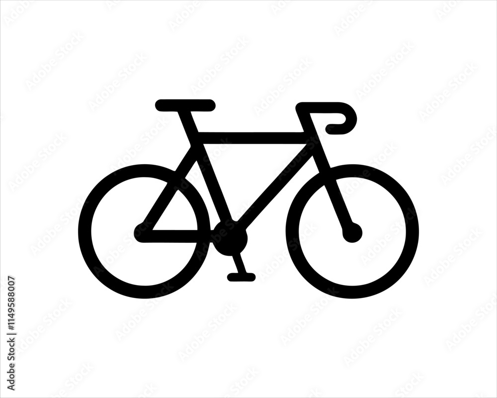 Bicycle icon vector logo template. Bicycle icon vector logo template.