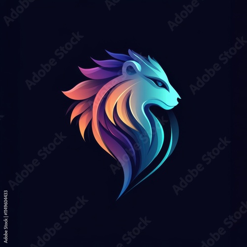 Wallpaper Mural cool animal logo on dark background  Torontodigital.ca