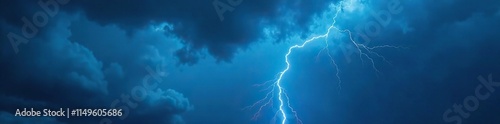 Dark and foreboding storm clouds with electric blue accents, hinting at an impending thunderstorm, cloud, turbulent, electric
