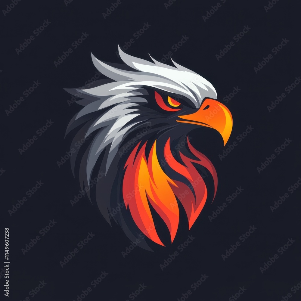 Obraz premium cool animal logo on dark background 