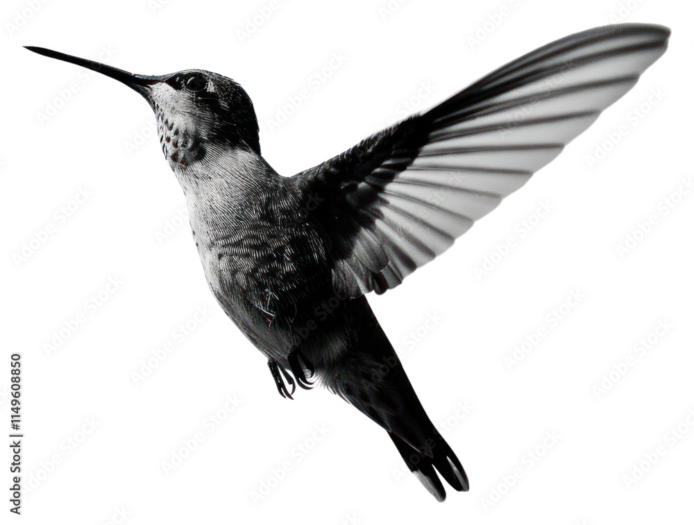 Fototapeta premium PNG Graceful hummingbird in flight
