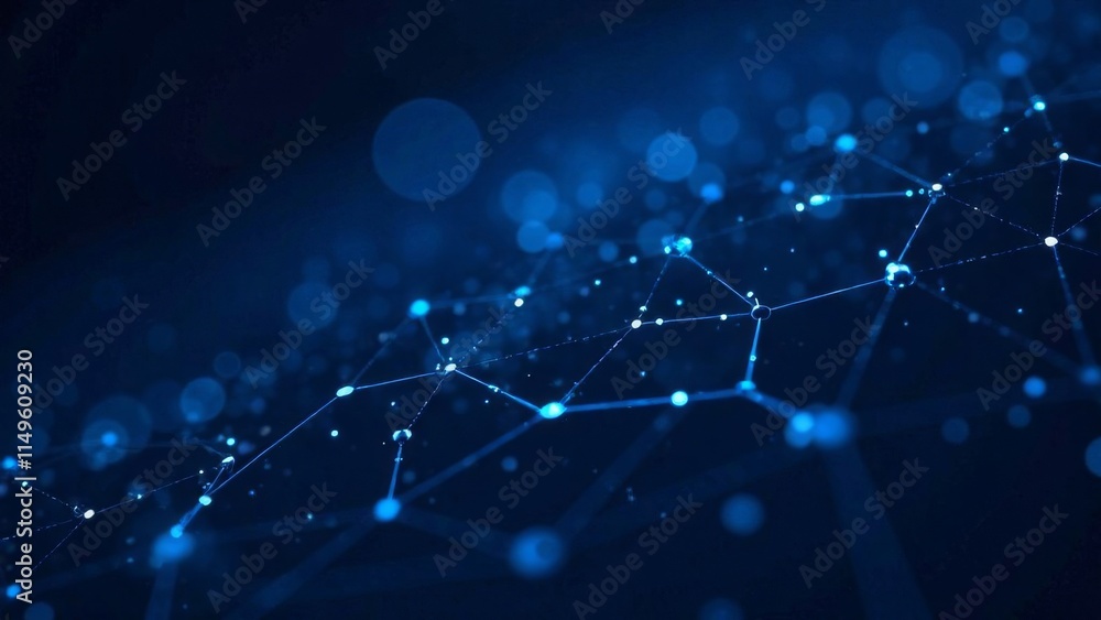 Obraz premium Abstract digital blue hexagons for business or science background. Suitable for medical research, tech innovation, online webinars, presentations, conferences, or forums. Vector illustration backdrop.