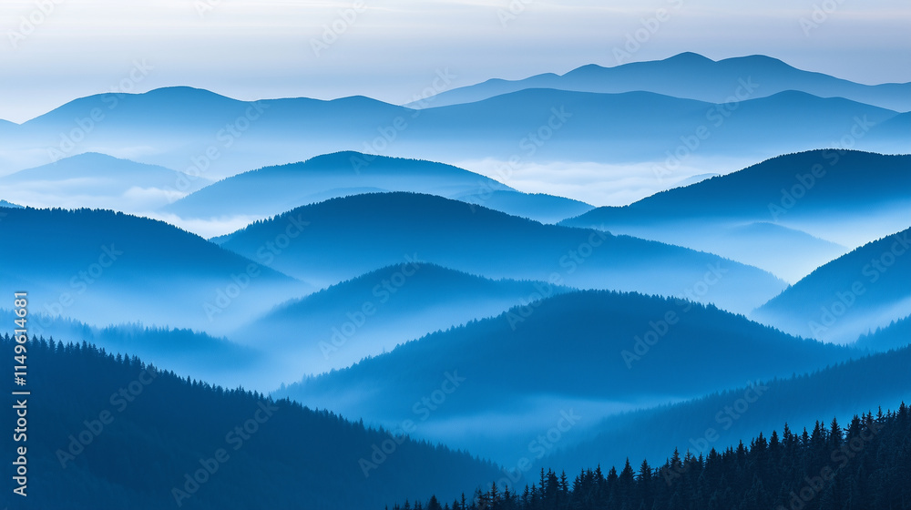 Fototapeta premium Natural Mountain Landscape