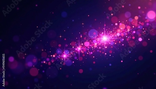 Elegant purple sparkle effect on dark background, spark, glow, abstract