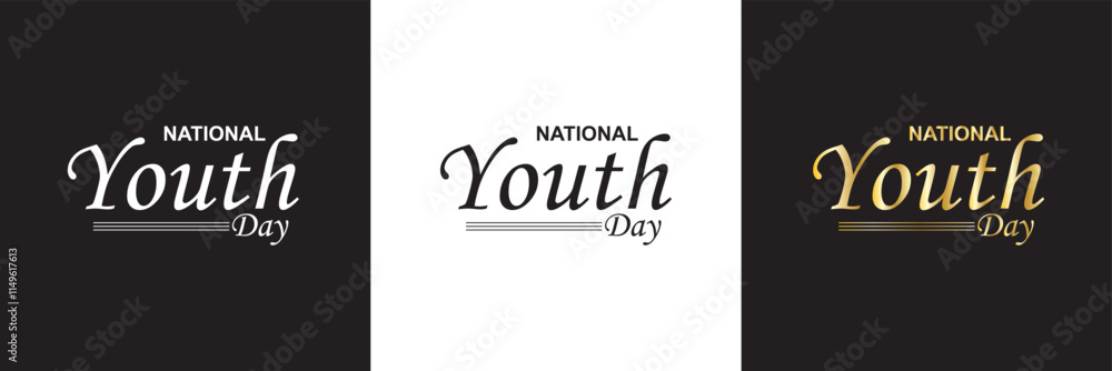 National Youth Day social media feed template. Vector illustration. isolated on white and black background. EPS 10
National Youth Day social media feed template. Vector illustration. isolated on white and black background. EPS 10