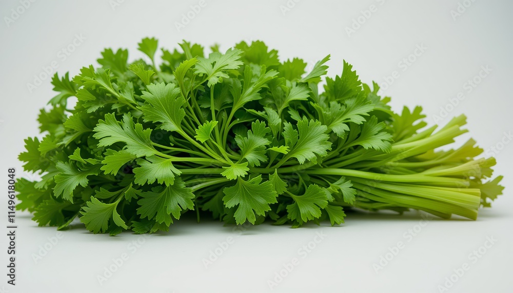 Photo of a bunch of spring onions, as a food flavoring, contains many nutrients that are good for you.