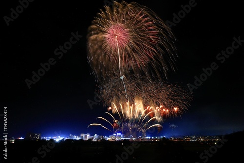 岩手県北上市　北上みちのく芸能まつり　花火大会 photo