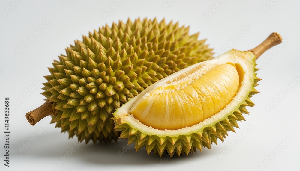 Fototapeta premium Photo of the Montong durian fruit, a typical fruit that grows in Asia with a distinctive aroma, but many people don't like the strong aroma it emits.