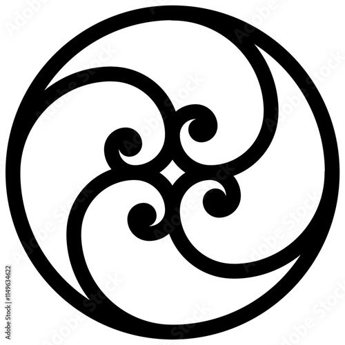 golden ration fibonacci pattern for logo icon background web graphic tattoo. vector illustration.