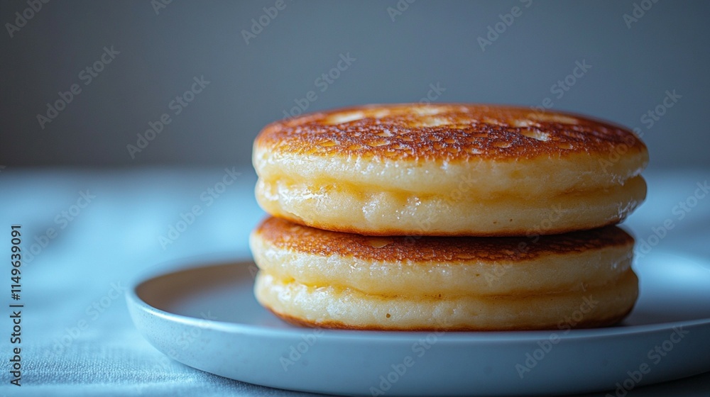 Pancakes for Breakfast on a Solid Background Pancakes for Breakfast on a Solid Background