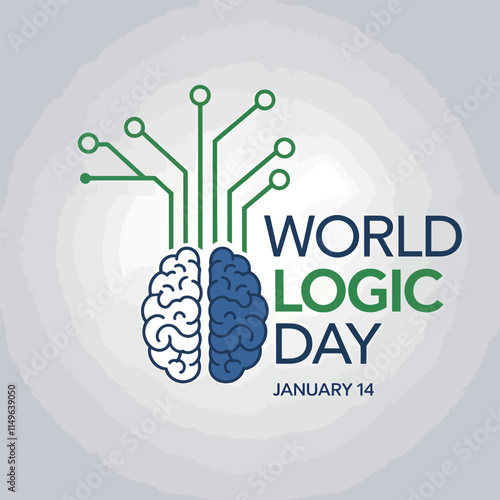 world logic day concept, banner, poster