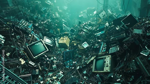 Discarded Electronics in a Chaotic Junkyard Environment