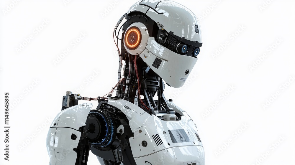 Futuristic Robot with Advanced Technology Features Futuristic Robot with Advanced Technology Features