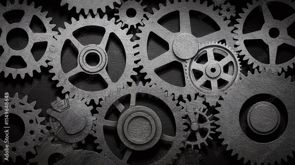 A creative silhouette formed from gears and cogs, symbolizing the interconnectedness of ideas, technology, and business processes, perfect for innovation and teamwork themes. A creative silhouette formed from gears and cogs, symbolizing the interconnectedness of ideas, technology, and business processes, perfect for innovation and teamwork themes.