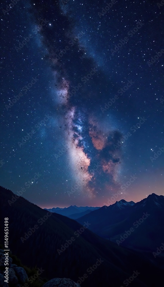 The vastness of the universe with stars shining brightly against a dark background, darkness, solitude The vastness of the universe with stars shining brightly against a dark background, darkness, solitude