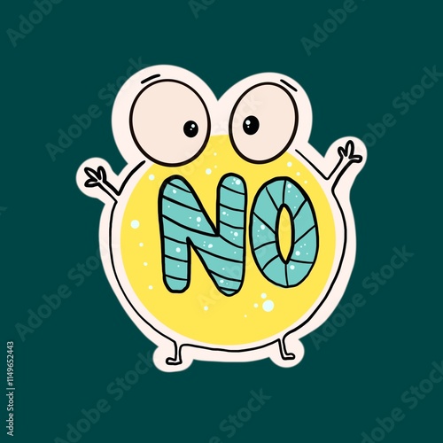 Round shape cartoon yellow character with no text on him 