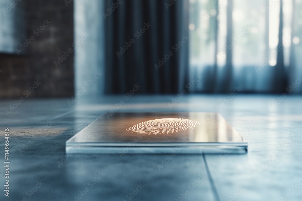 A sleek, illuminated surface displaying a circular pattern. A sleek, illuminated surface displaying a circular pattern.