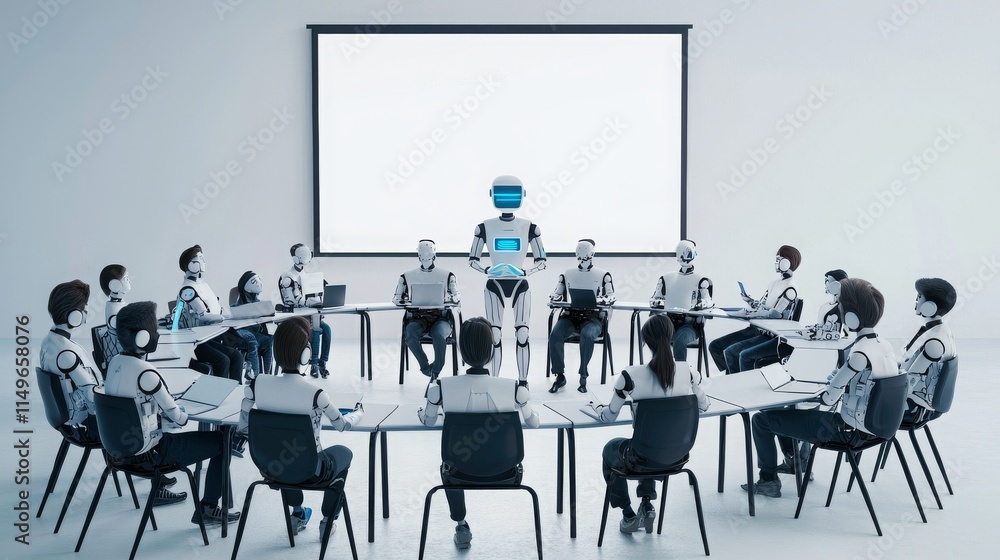 AI Teachings in a Futuristic Classroom Setting AI Teachings in a Futuristic Classroom Setting