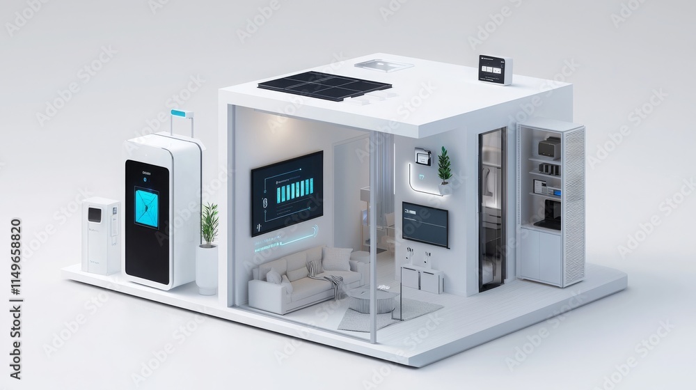 Smart Home Environment with Futuristic AI Features Smart Home Environment with Futuristic AI Features