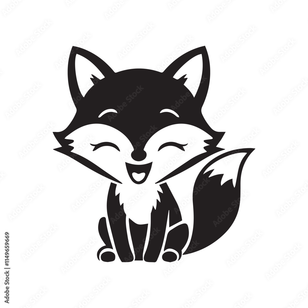 Black and White cute cartoon field mouse simple line illustration Black and White cute cartoon field mouse simple line illustration