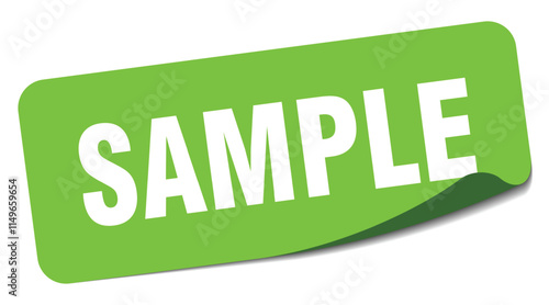 SAMPLE sticker