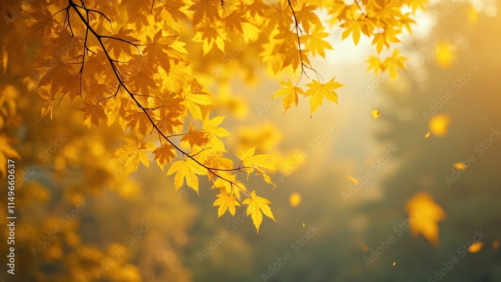 nature background with yellow leaves nature background with yellow leaves