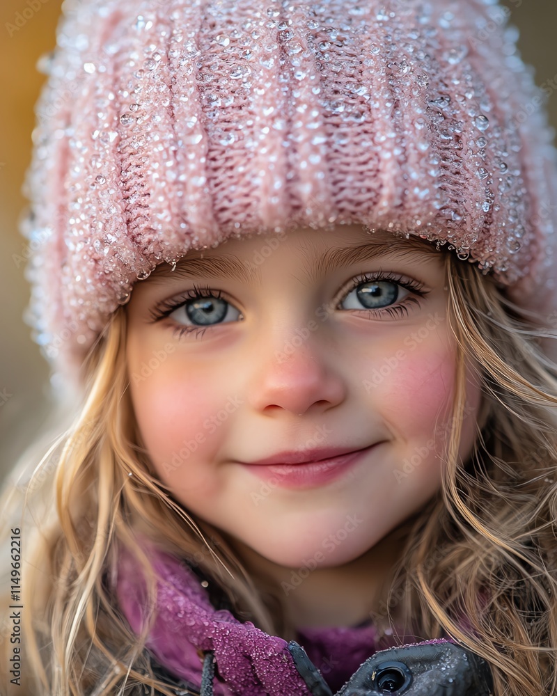 Macro image of a daisy with dewcovered petals, each water drop reflecting the light for a fresh, morning feel