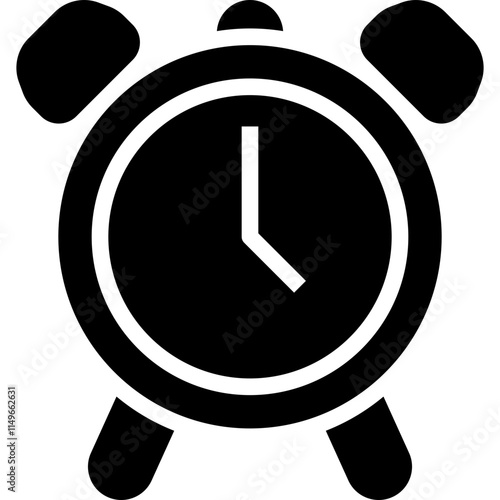 Alarm Clock Solid Icon