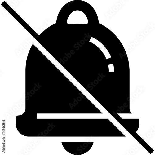 Bell Silent Solid Icon