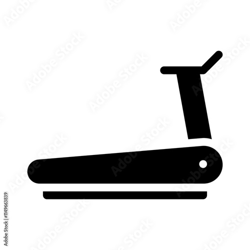 treadmill glyph icon