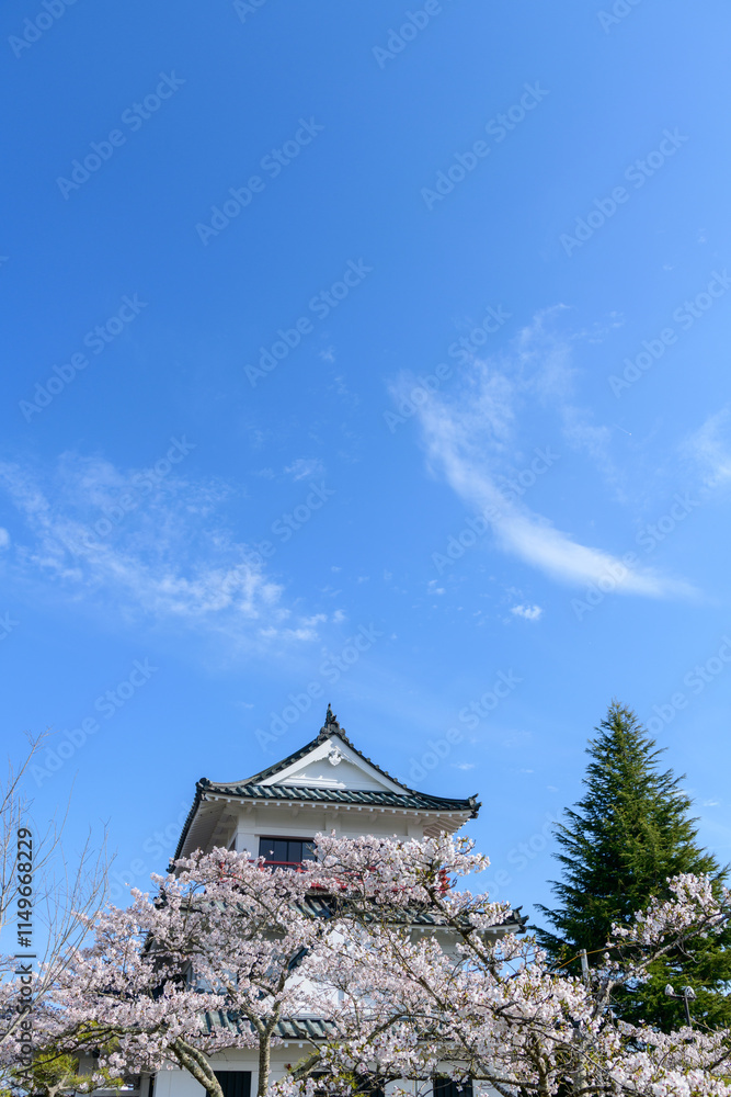 春 涌谷城　満開の桜
