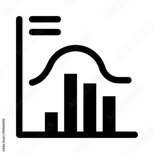 histogram glyph icon
