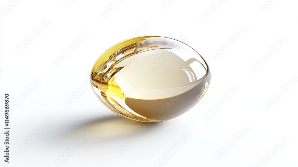 Elegant Transparent Abstract Object in Bright Setting Elegant Transparent Abstract Object in Bright Setting