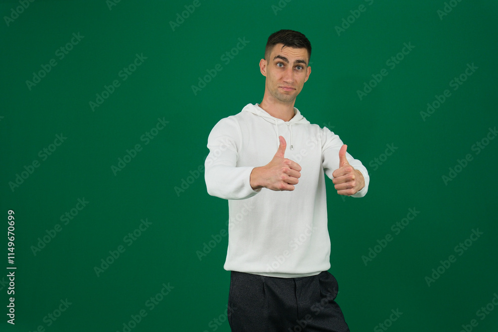 Young indian man wearing purple sweatshirt standing over isolated pink background success sign doing positive gesture with hand, thumbs up smiling and happy. Cheerful expression and winner Young indian man wearing purple sweatshirt standing over isolated pink background success sign doing positive gesture with hand, thumbs up smiling and happy. Cheerful expression and winner