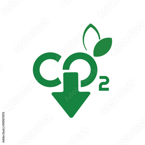 reducing CO2 emissions to stop climate change. green energy background	