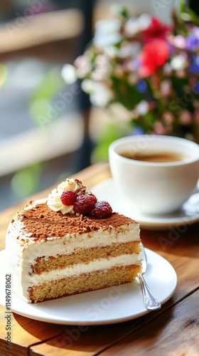 Indulging in a slice of delicious chocolate cake with coffee cozy home setting close-up dessert photography warm atmosphere