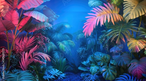 Enchanted Bioluminescent Jungle Canopy