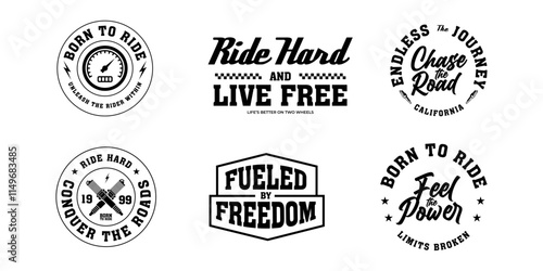 Motorcycle racing badges club emblems tshirt design Retro Racing Typography Graphics	