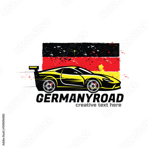 road to Germany design illustration 
