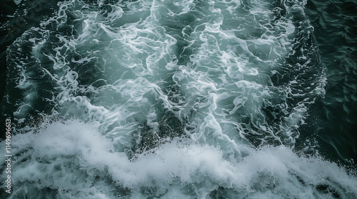 Ocean Foam and Waves with Deep Green Waters

 photo