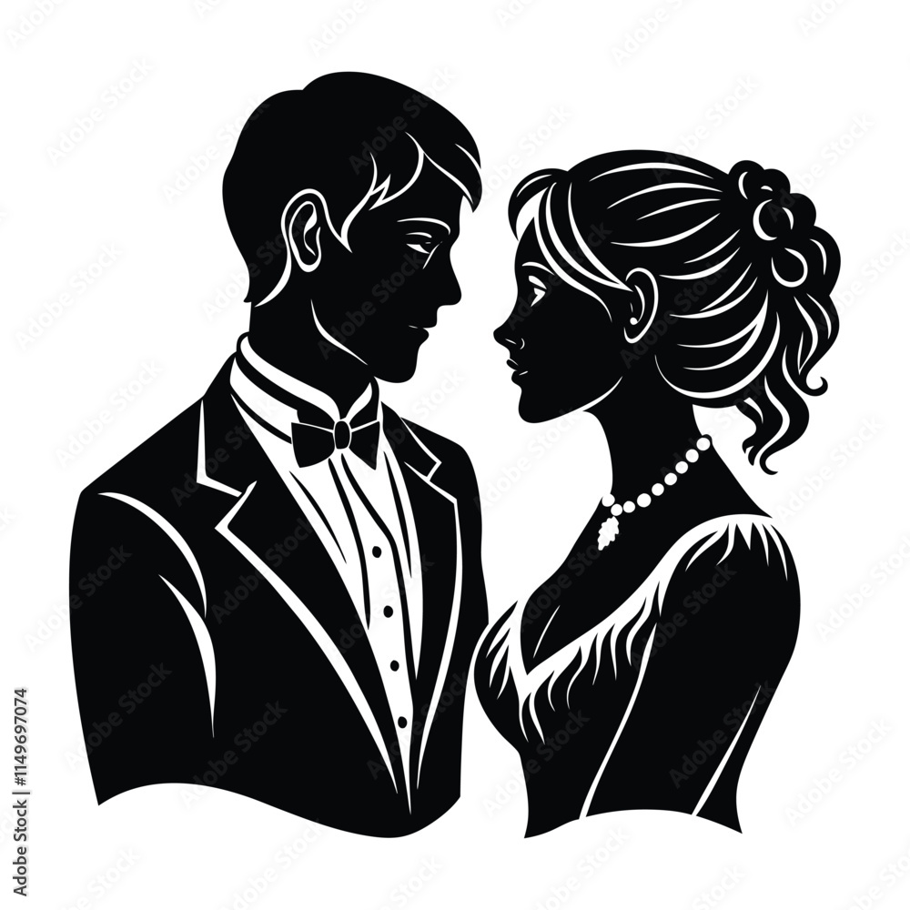 Multiple images of a couple in love Multiple images of a couple in love