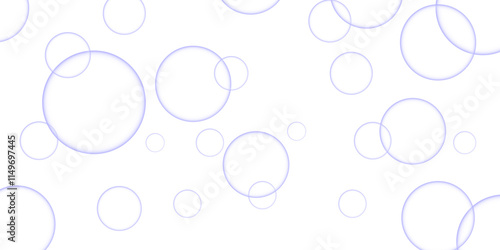 Purple bubbles background. Soap bubbles on a white background