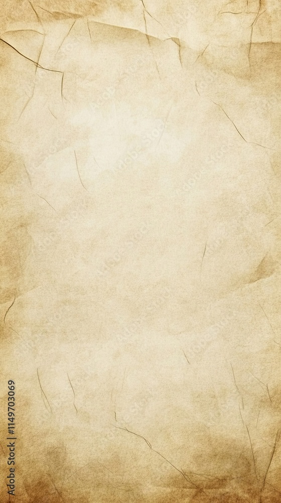 Obraz premium Aged Textured Paper Background Showing Wrinkles and Creases